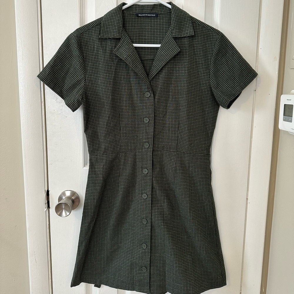 Brandy Melville Plaid Collared Dress